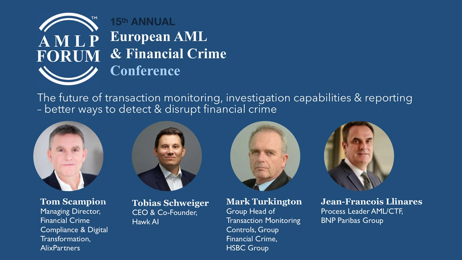 HAWK AI Presenting at AMLP Forum panel discussion