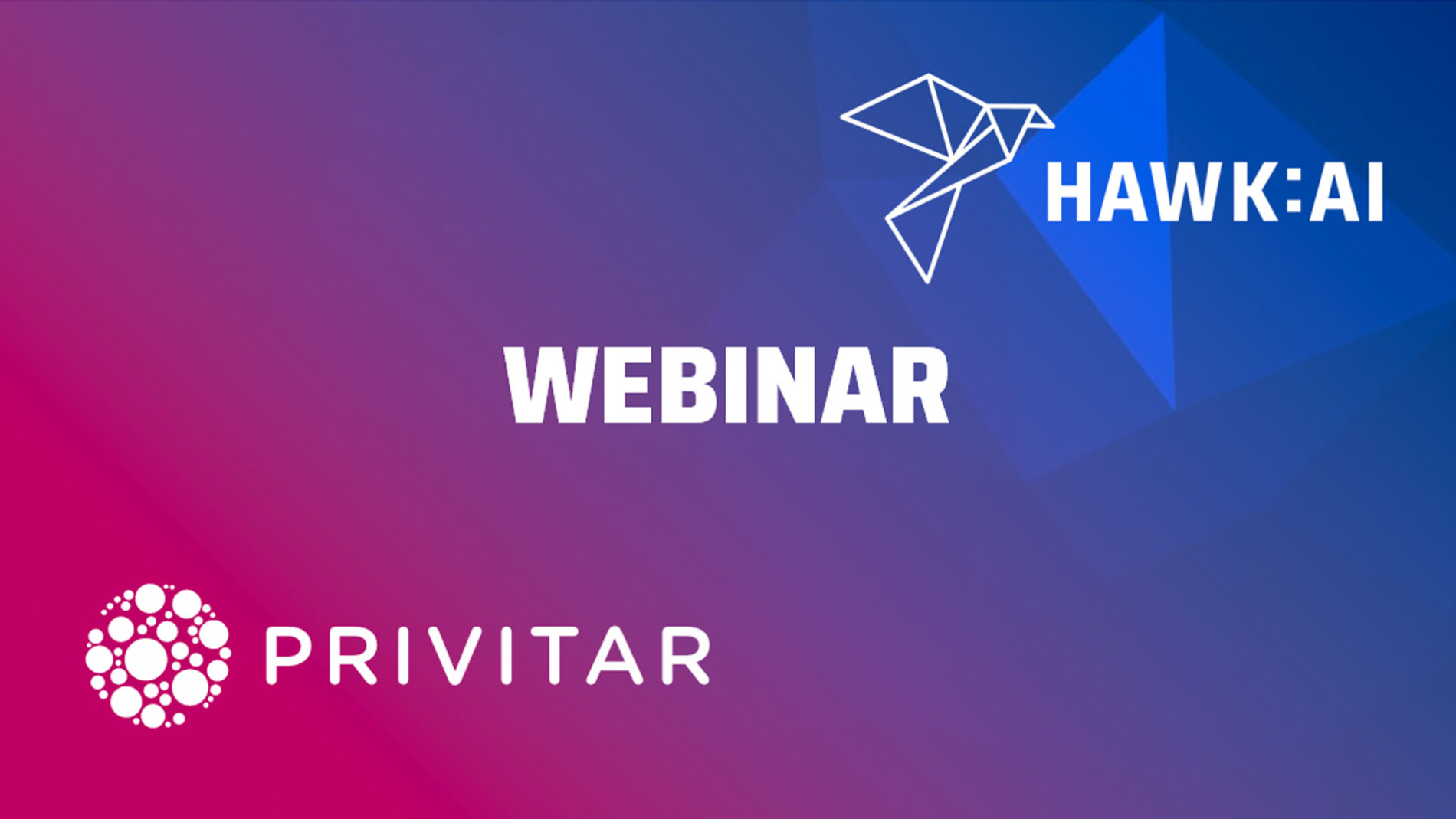 Webinar with HAWK:AI and Privitar