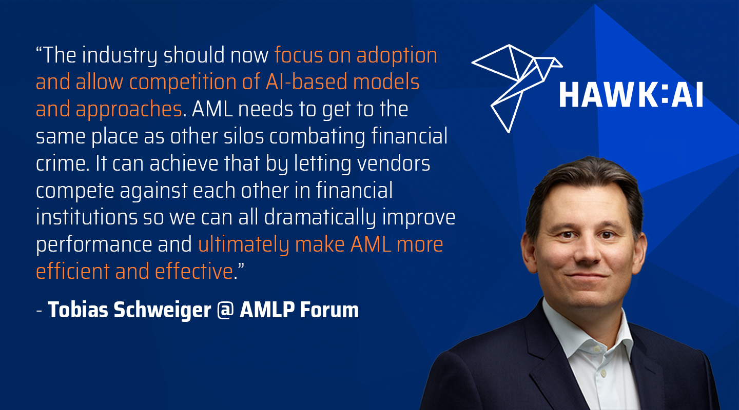 Tobias Schweiger at the European AML & Financial Crime Conference