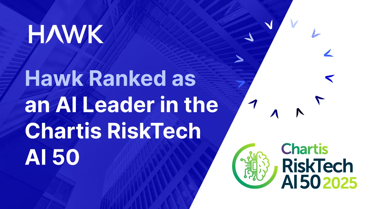 Hawk Named AI Leader in RiskTech AI 50