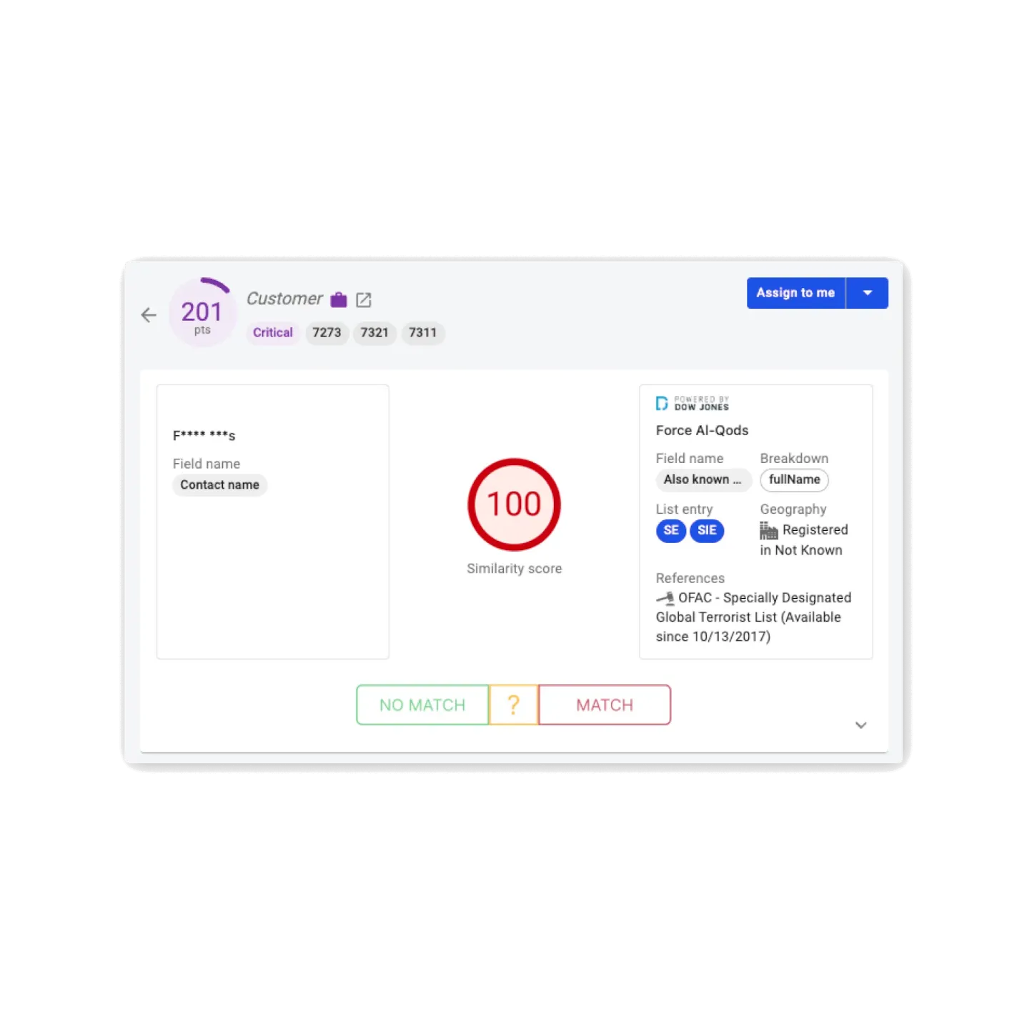 Hawk's Customer Screening Solution