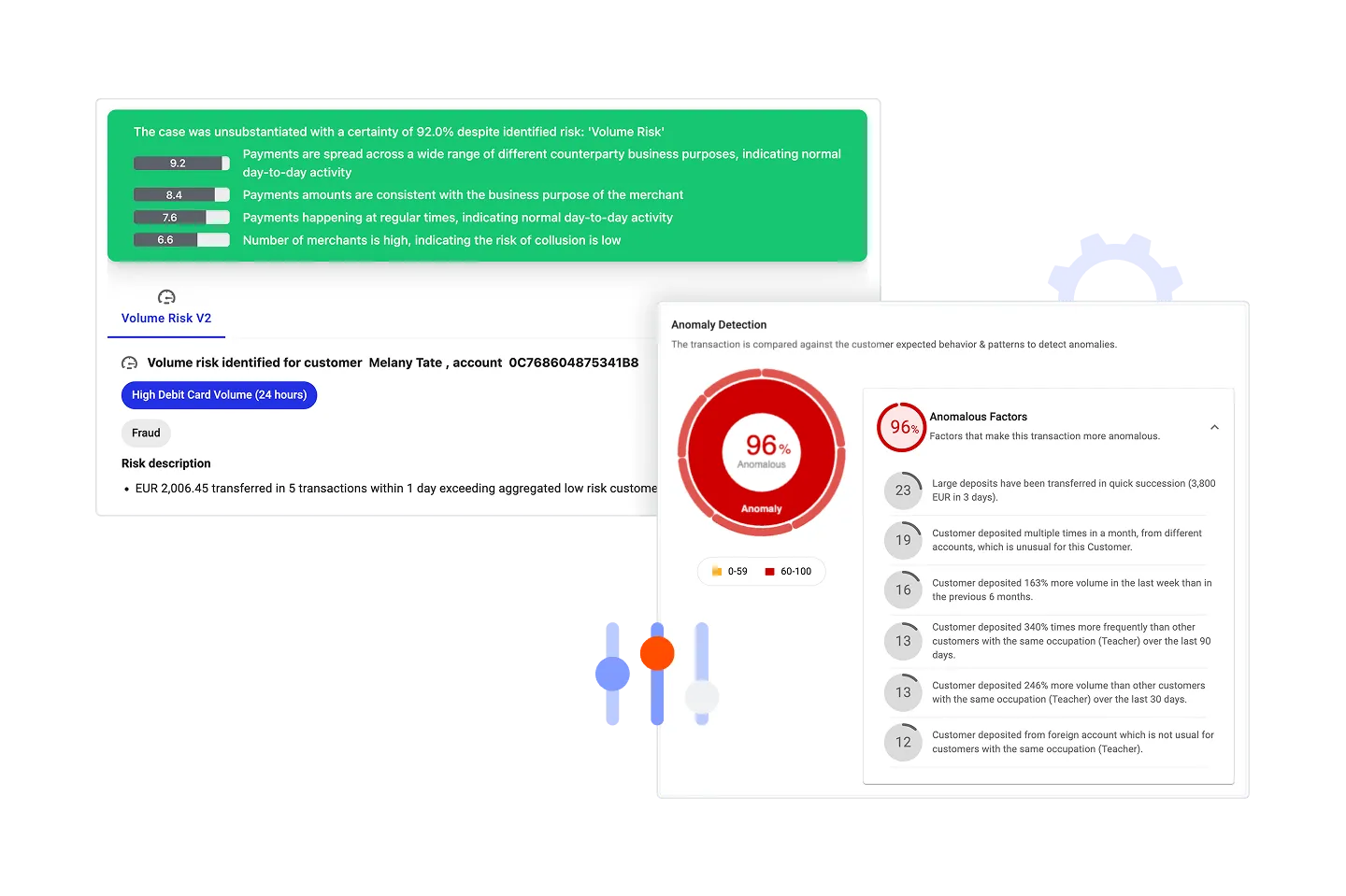 View of Explainable AI Model Outputs in the Hawk Platform