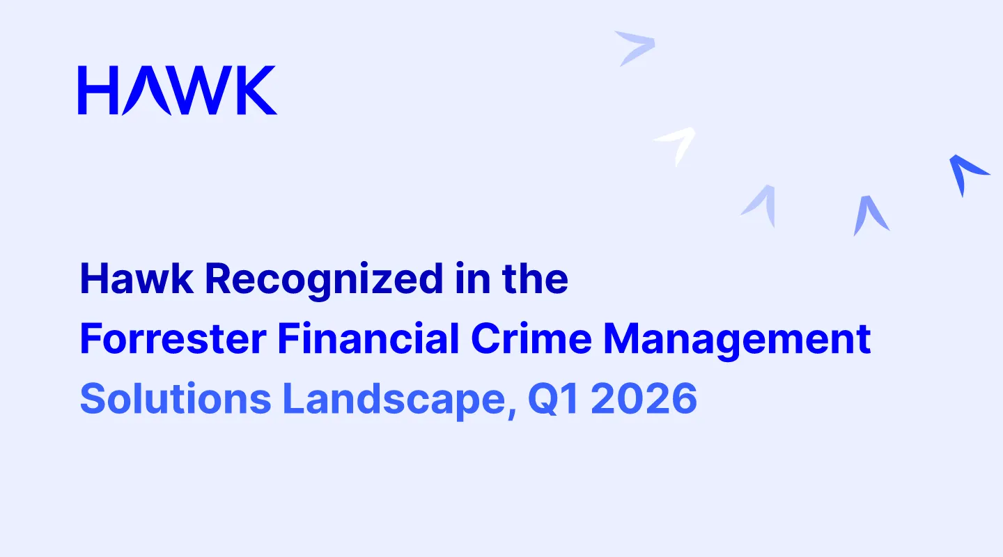 Hawk Recognized in Financial Crime Management Solutions Landscape Report, Q1 2026 