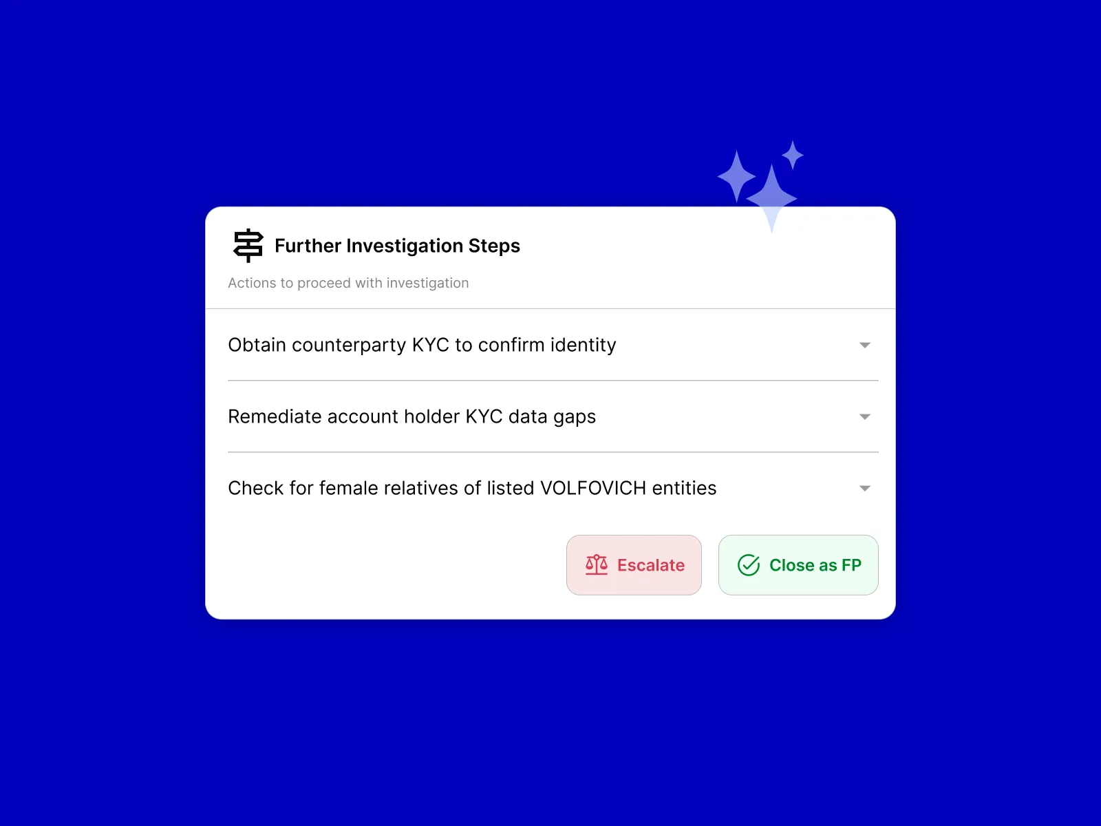 Further Investigation Steps