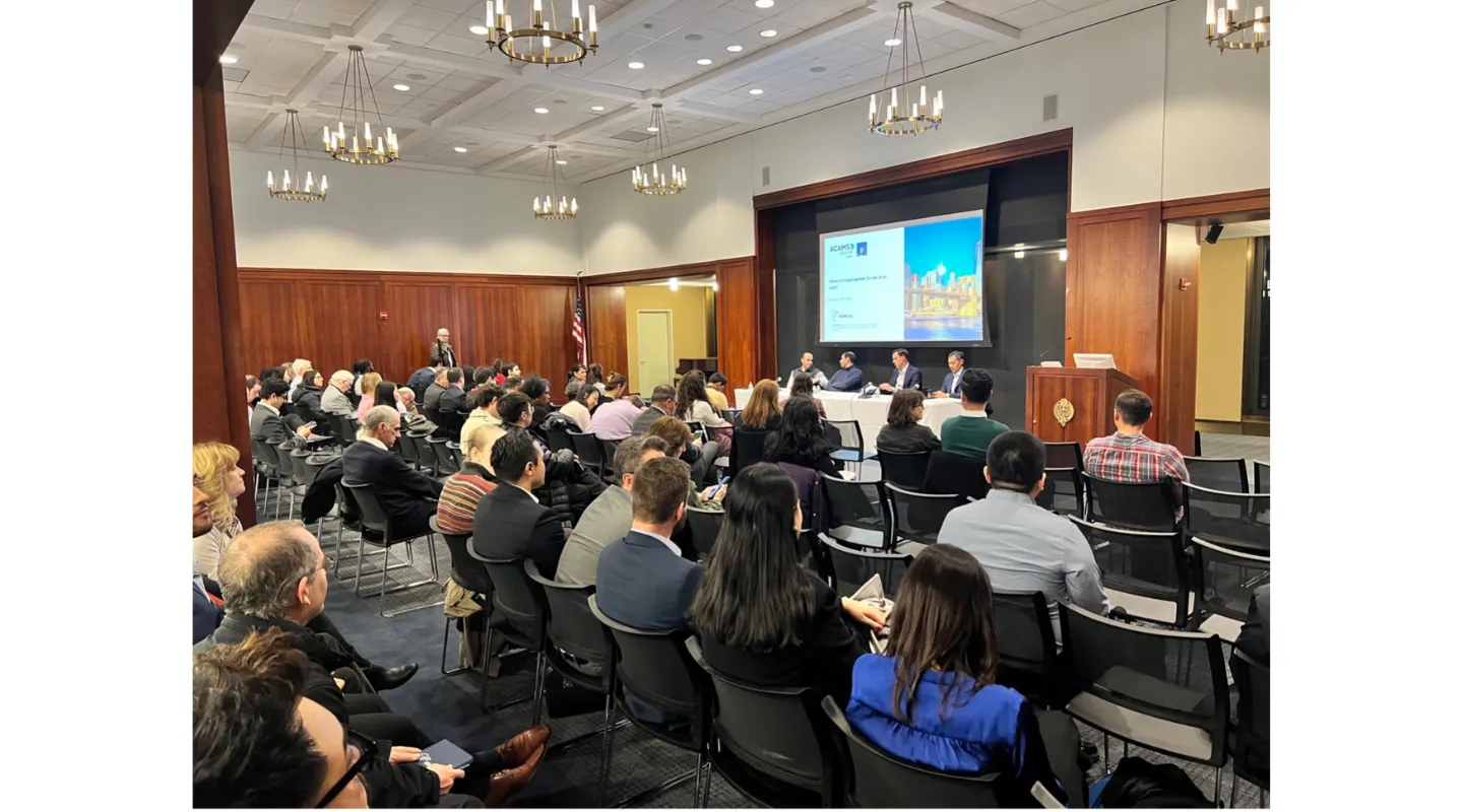 Panel discussion at February 2024 ACAMS New York Chapter Event